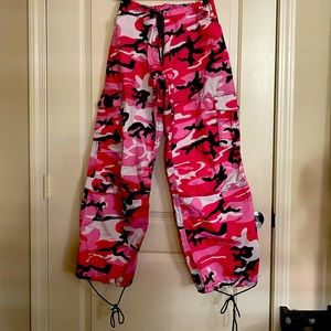 Rothco Womens Paratrooper Pink Colored Camo Fatigues